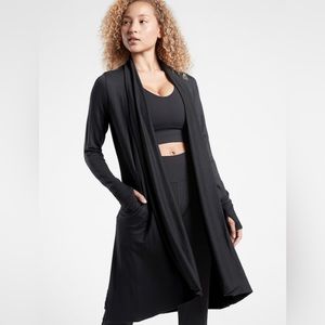 Athleta Black Pranayama Long Wrap, Large